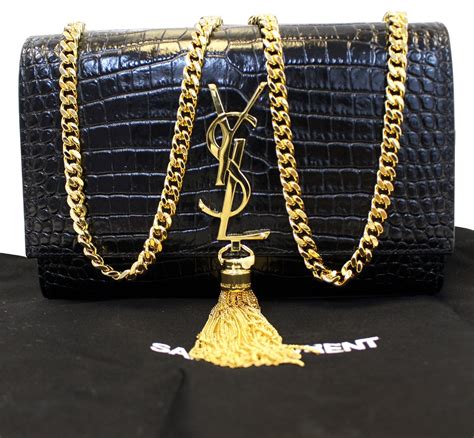 black chain ysl|ysl black leather handbag.